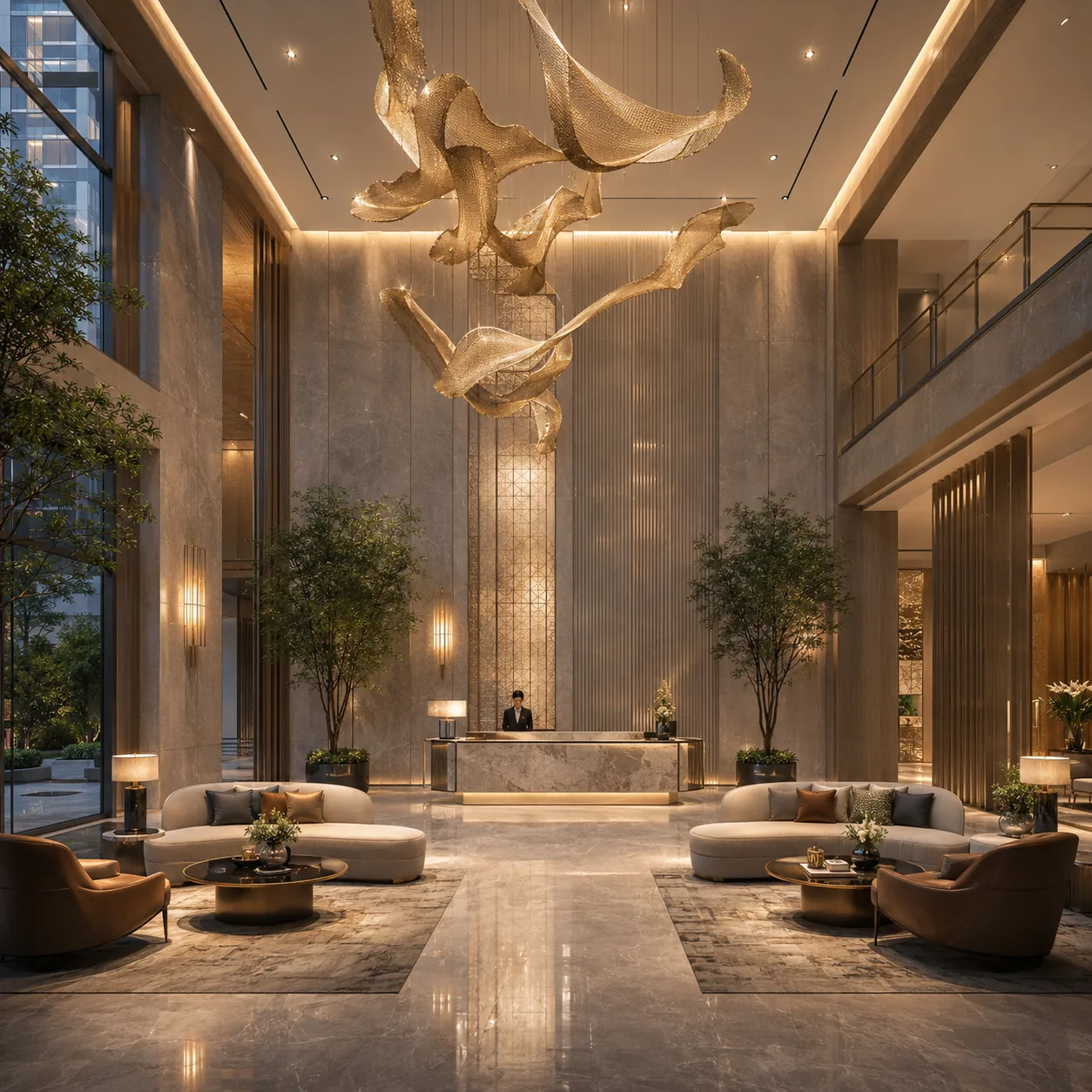 Brigade Old Madras Road grand arrival lobby